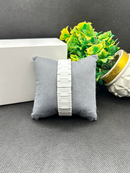 Aura Wrist Watch – Black, Blue & White Marble Dial